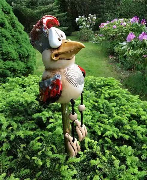Funny Chicken Decor Yard Art
