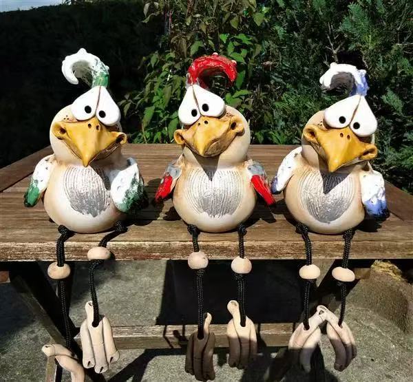 Funny Chicken Decor Yard Art