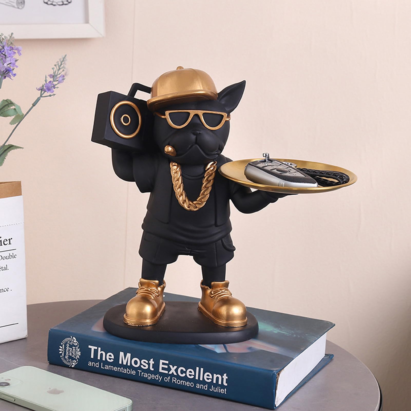 Modern Decor French Bulldog Statue Resin Dog Home Decor Sculptures