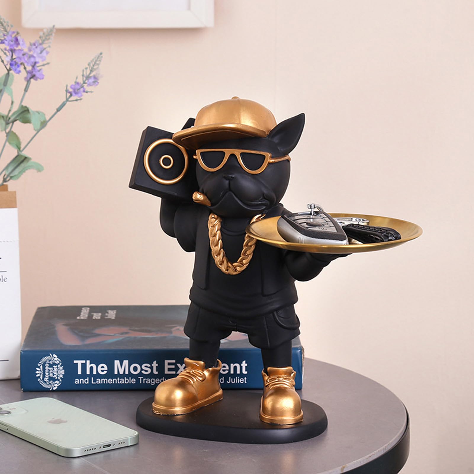 Modern Decor French Bulldog Statue Resin Dog Home Decor Sculptures