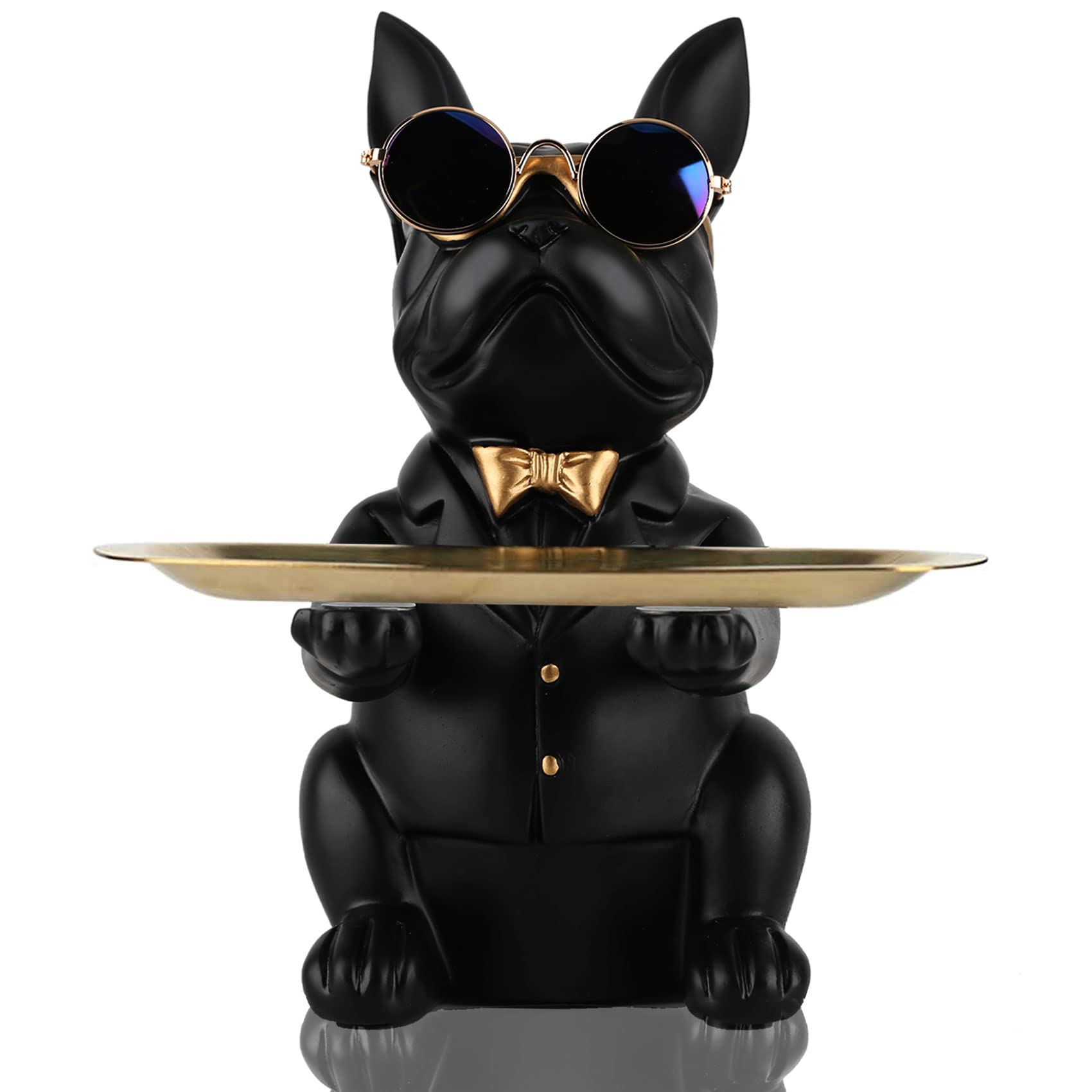 Black French Bulldog Gifts Statue-Entrance Piggy Bank