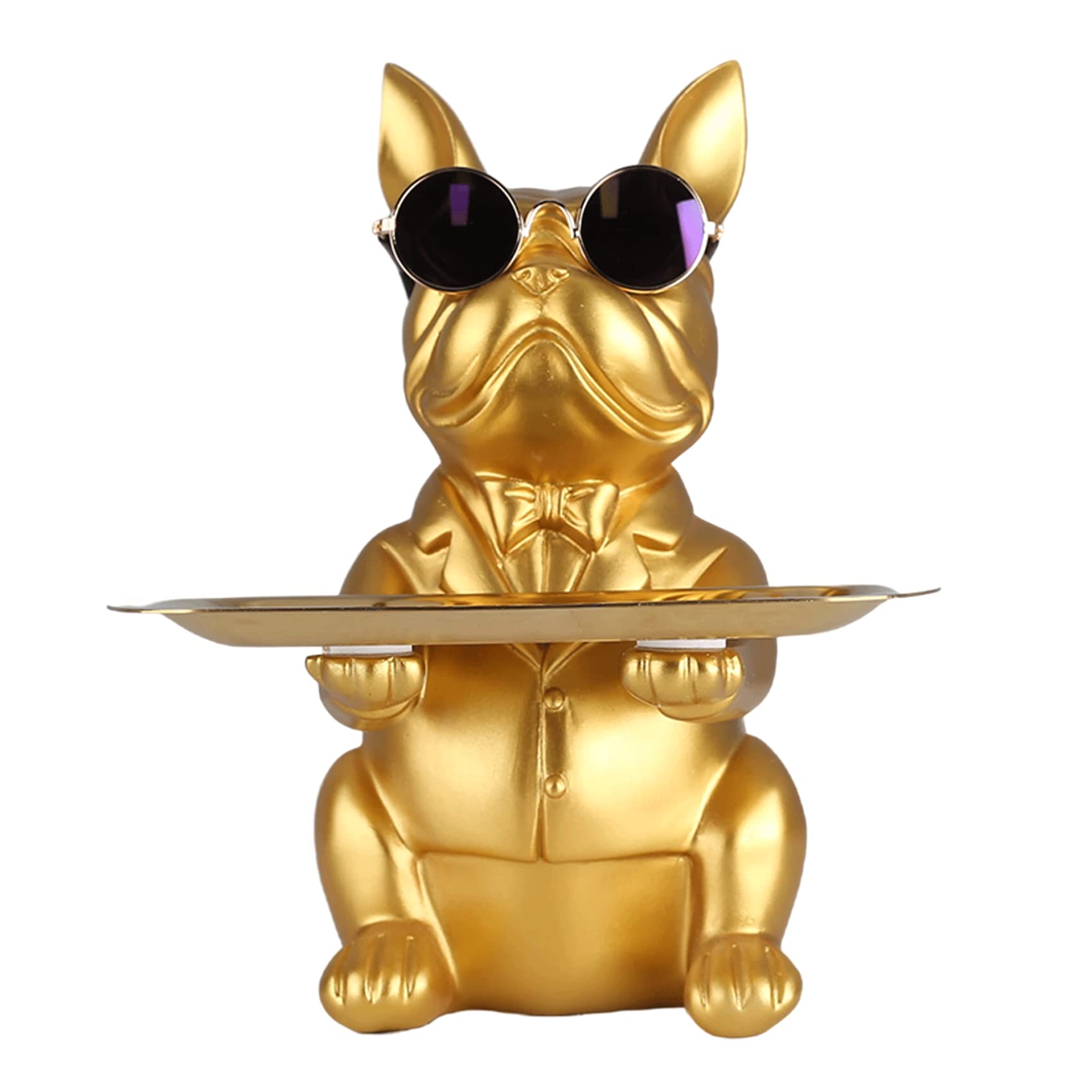 Gold French Bulldog Gifts Statue-Entrance Piggy Bank