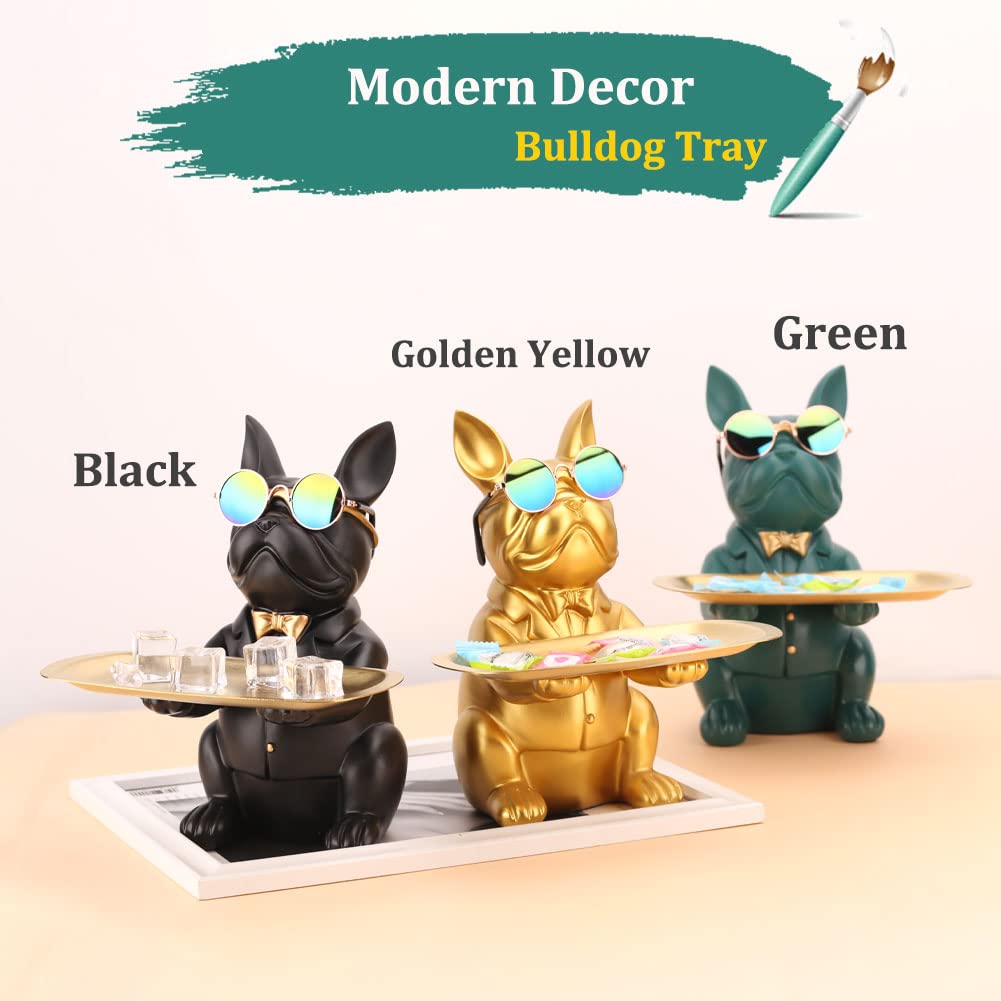 Gold French Bulldog Gifts Statue-Entrance Piggy Bank