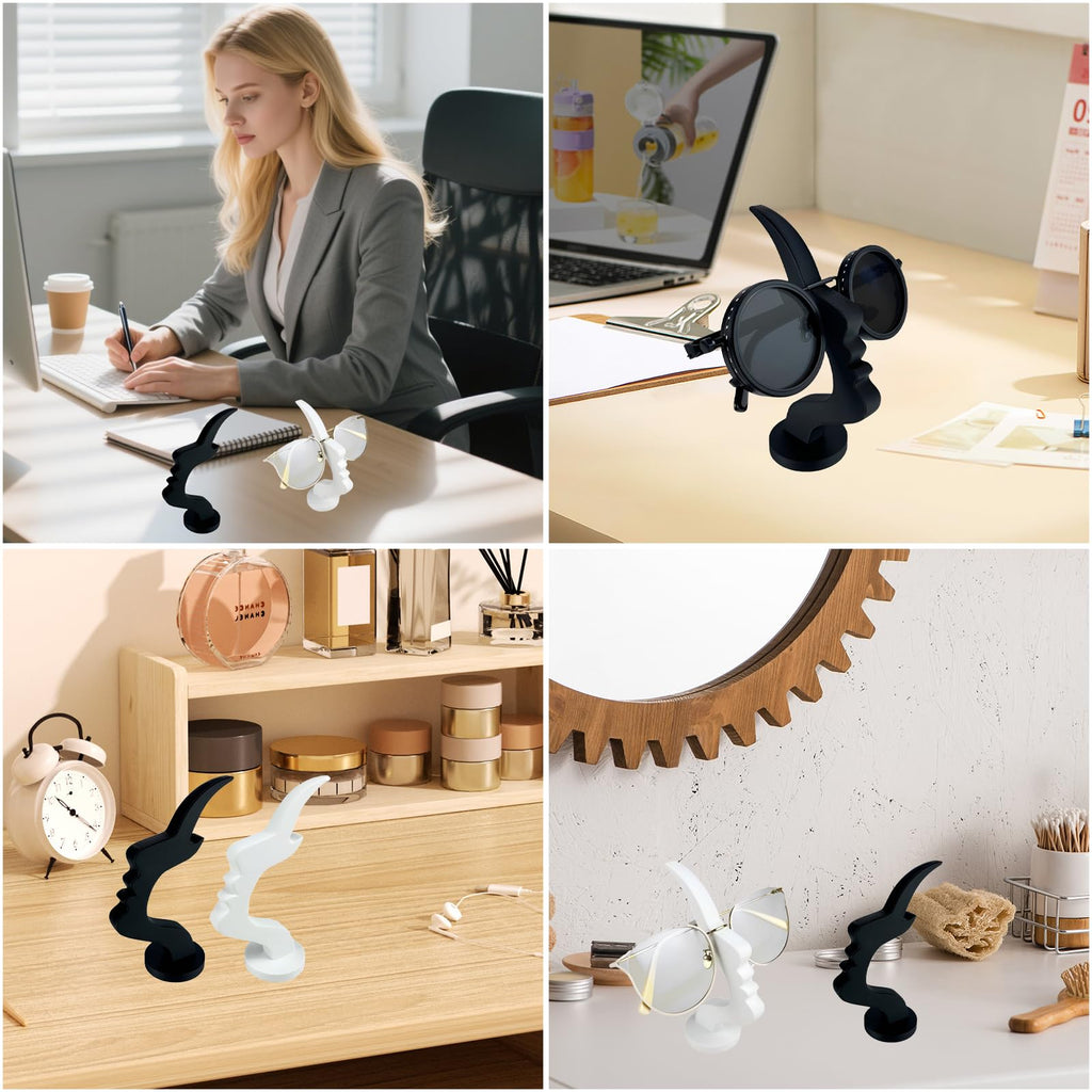 2 Pack Stylish Eyeglass Holder Stand – 3D Printed Glasses Holder