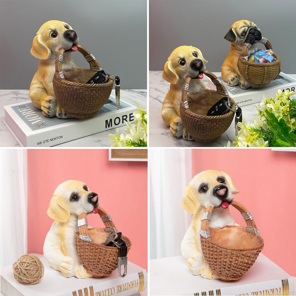 Dog Candy Dish,Cute Key Bowl for Entryway Table