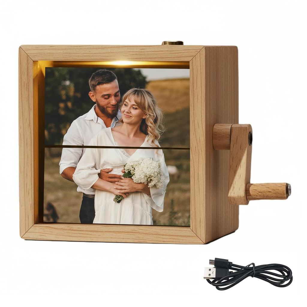 Hand-Cranked Animation Box, Personalized Mechanical Picture Flipper