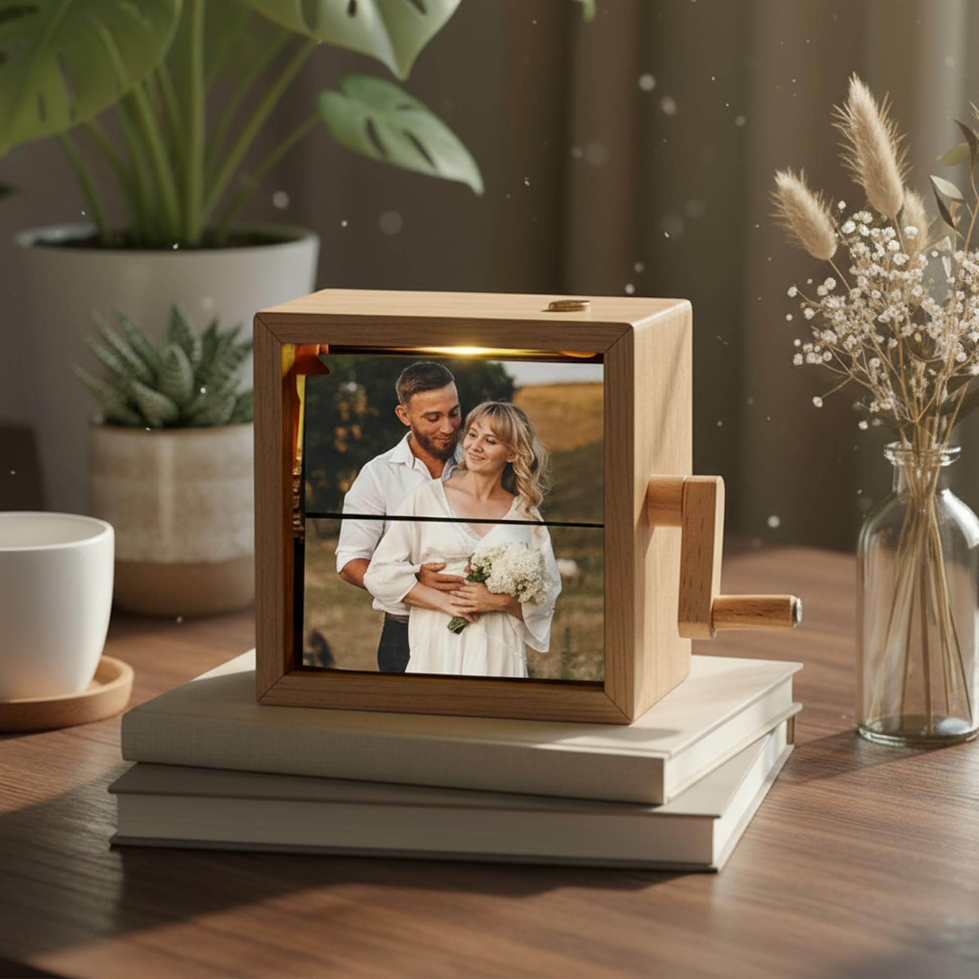 Hand-Cranked Animation Box, Personalized Mechanical Picture Flipper