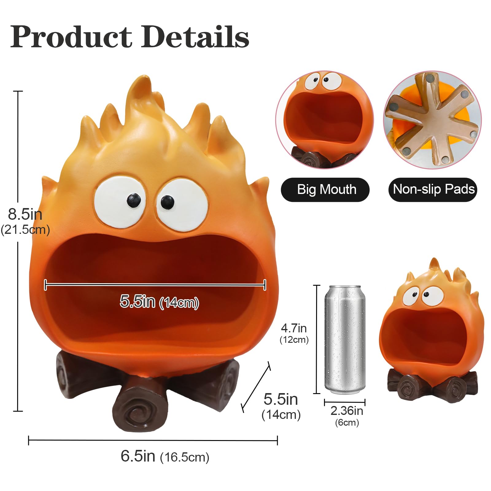 Funny Resin Flame Statue(orange)