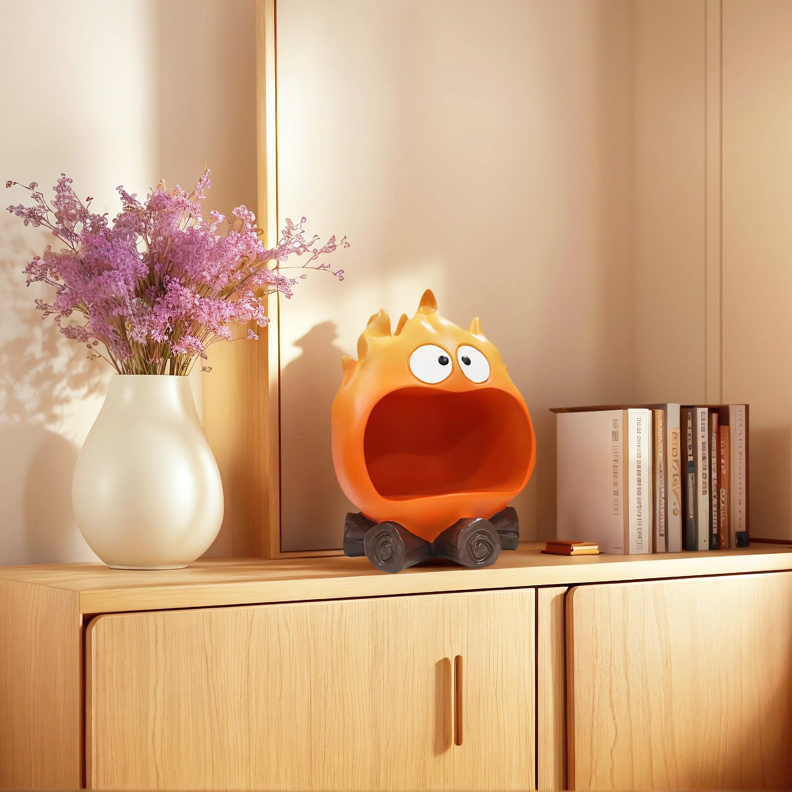 Funny Resin Flame Statue(orange)