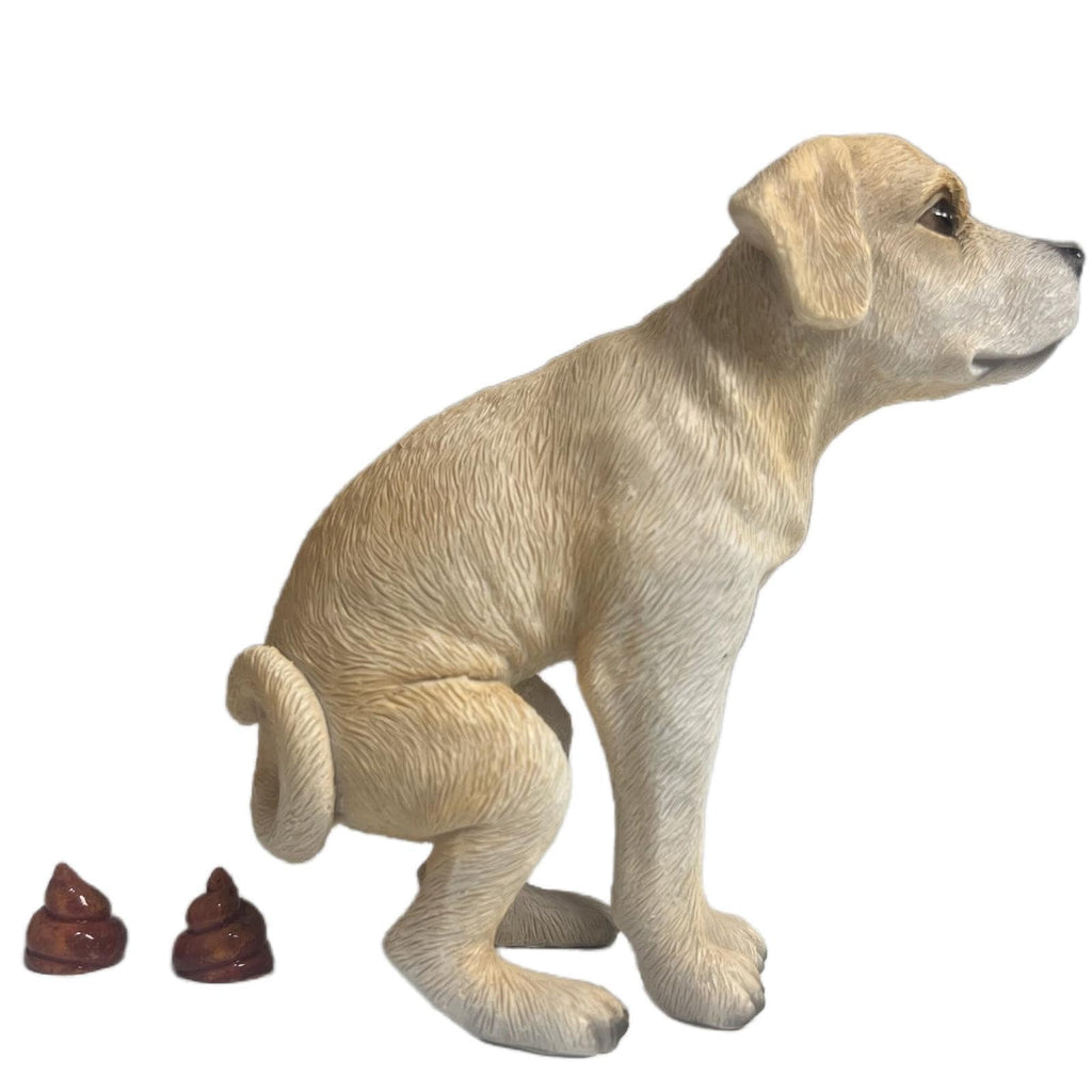 Pooping Dog Statue - Desktop Gift for Labrador Lovers