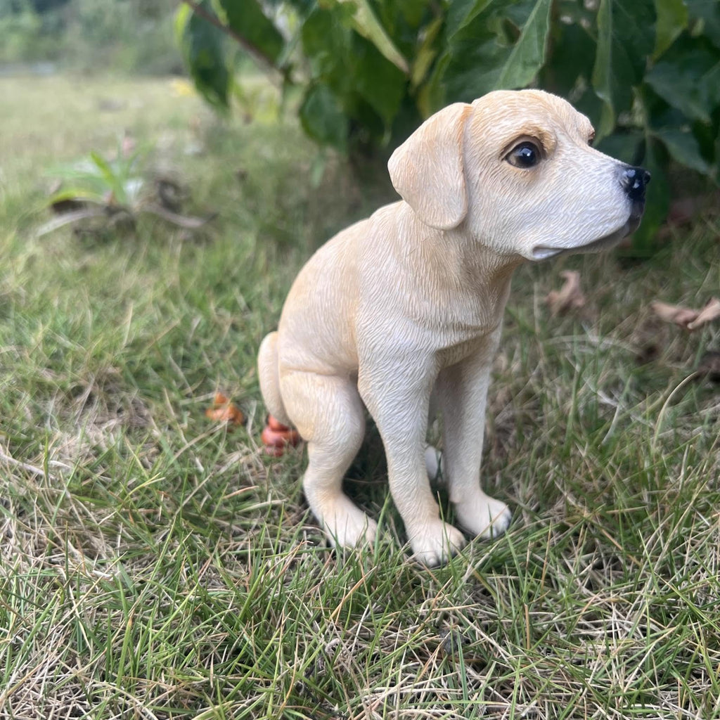 Pooping Dog Statue - Desktop Gift for Labrador Lovers