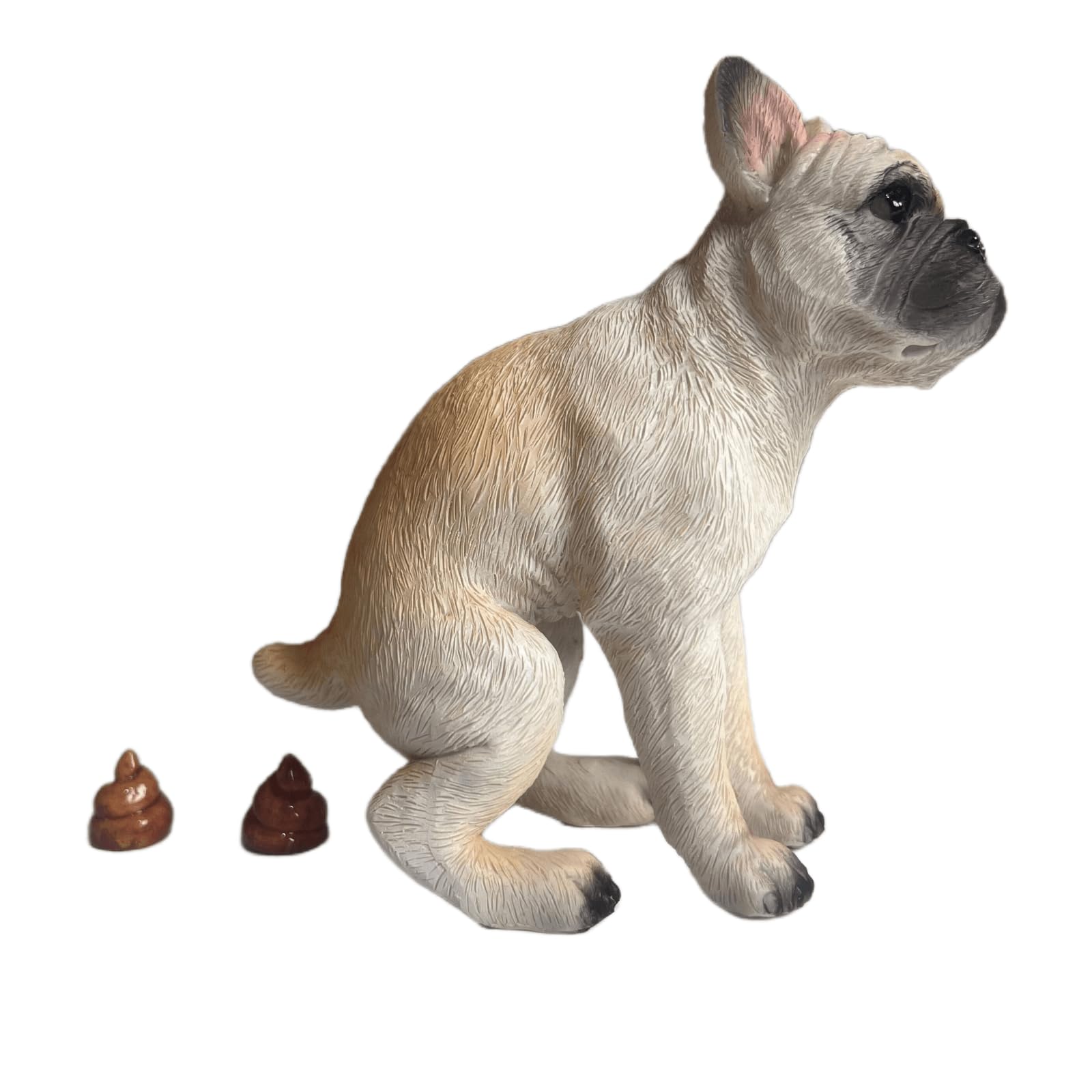 Pooping Dog Statue - Desktop Gift for French Bulldog Lovers