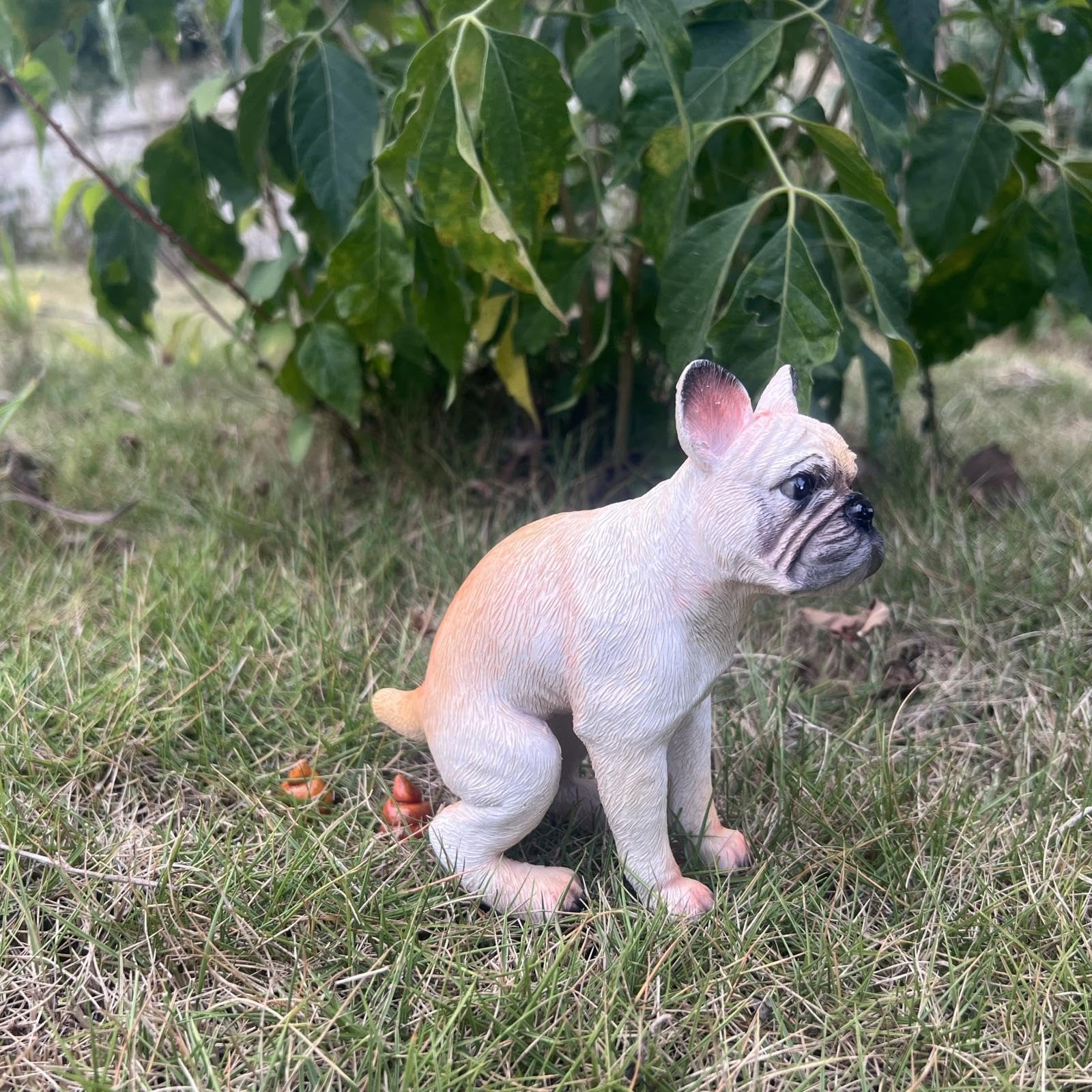 Pooping Dog Statue - Desktop Gift for French Bulldog Lovers