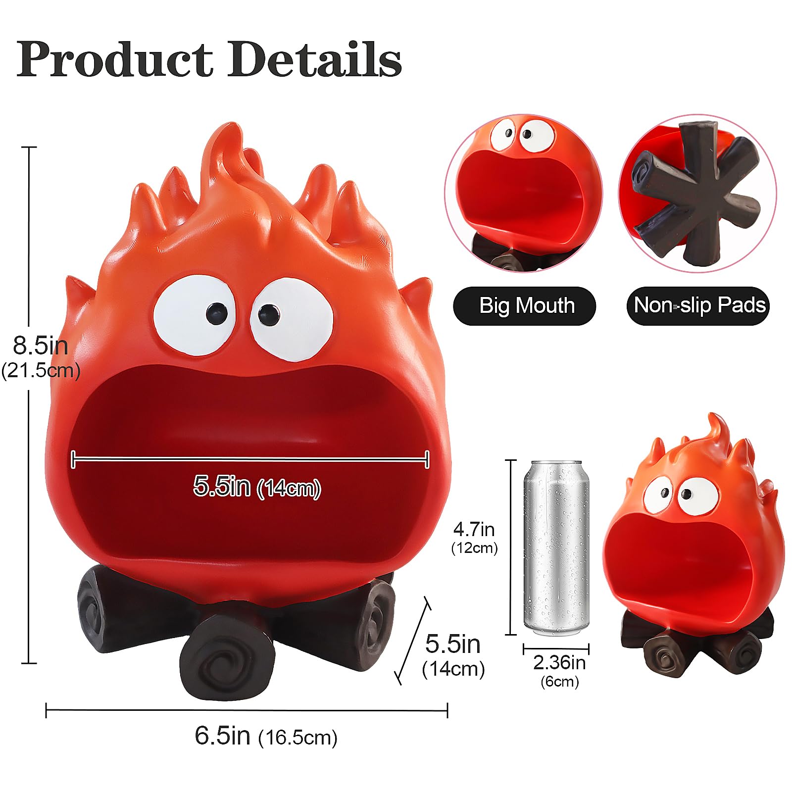 Funny Resin Flame Statue(Red)