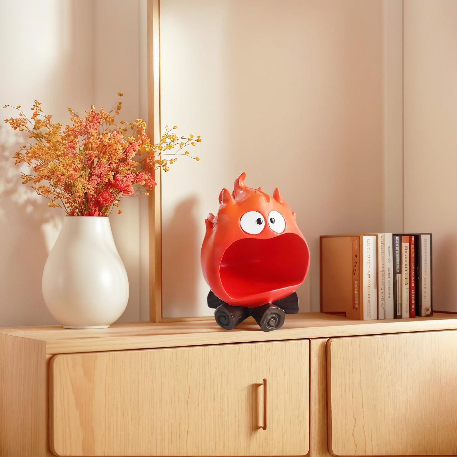 Funny Resin Flame Statue(Red)