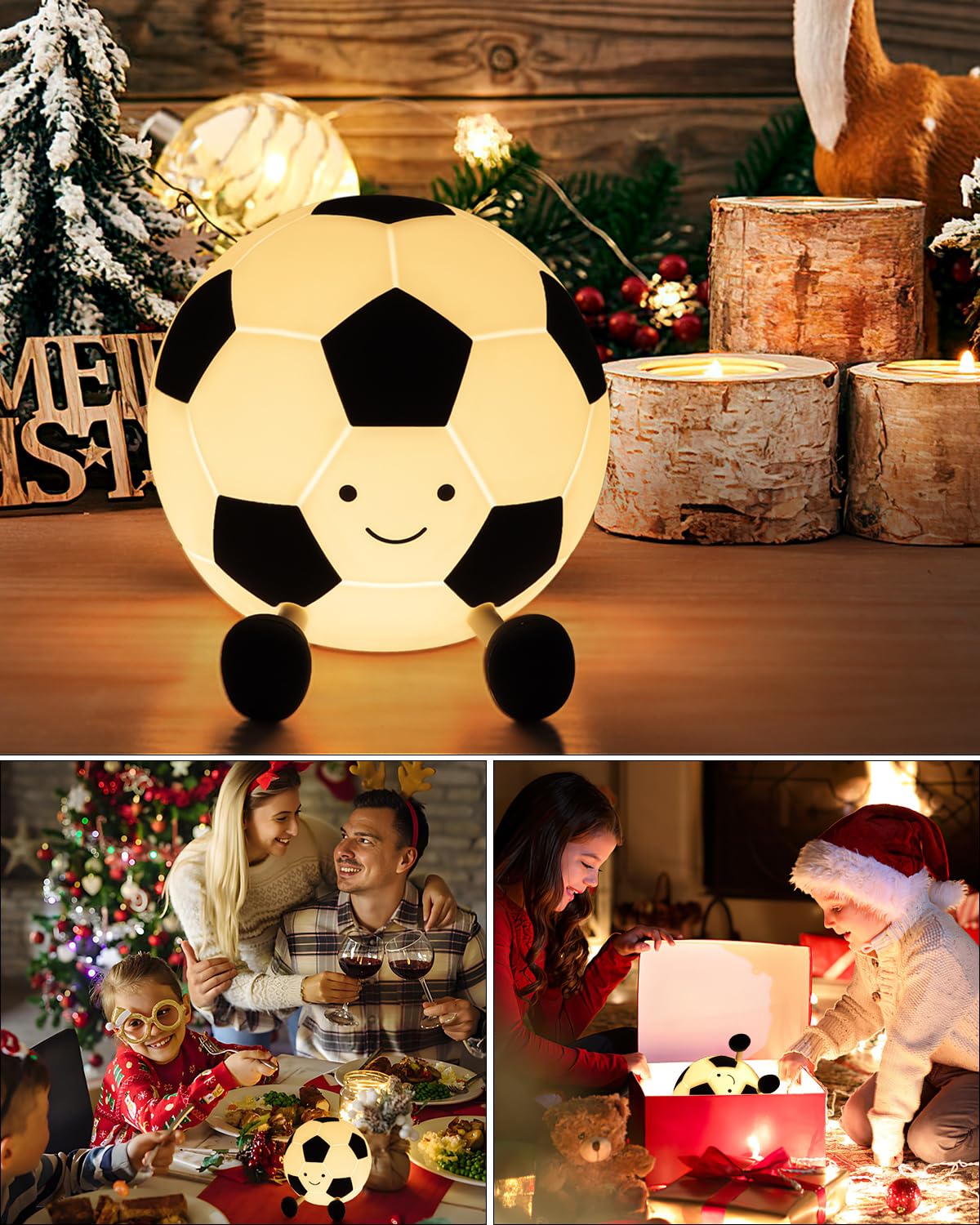 Soccer Night Light-Light Up Football Lamp