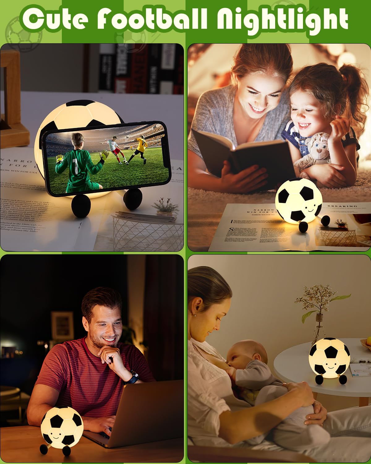 Soccer Night Light-Light Up Football Lamp