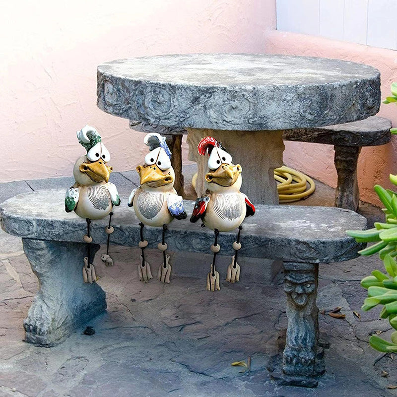 Funny Chicken Decor Yard Art