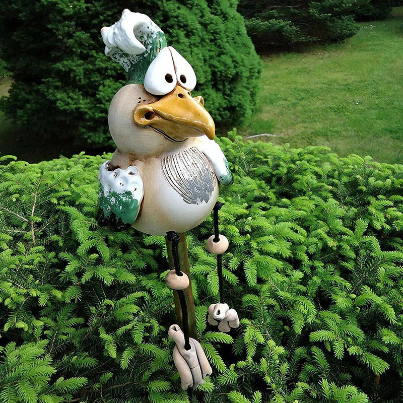 Funny Chicken Decor Yard Art